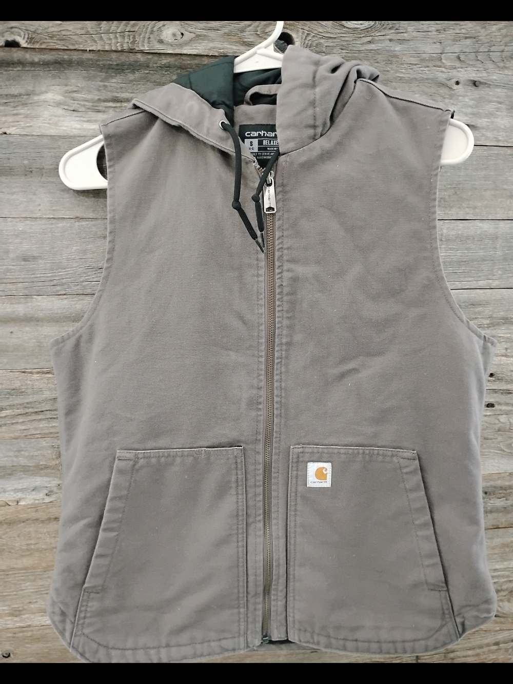 Women's Carhartt Sleeveless Hooded Vest - Size Small